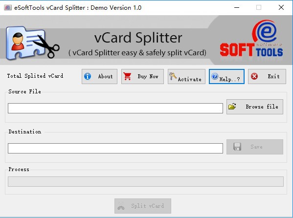 eSoftTools vCard Splitter(vCardָ)