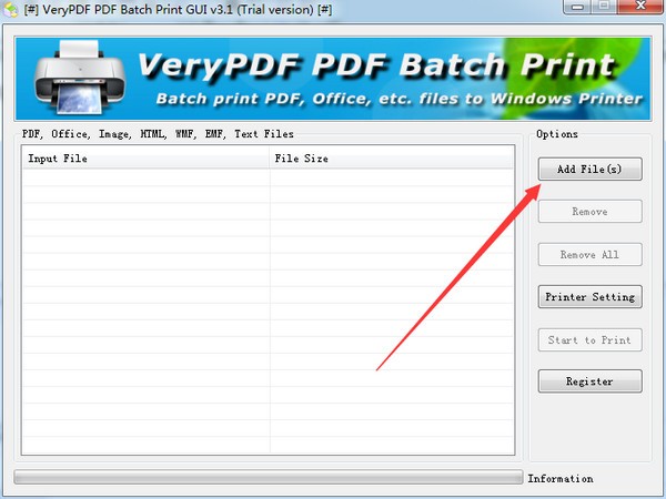 VeryPDF PDF Batch Print GUI(ӡ)