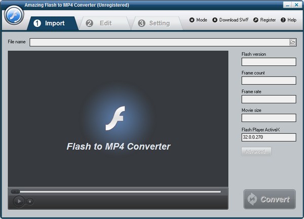 Amazing Flash to MP4 Converter(FlashMP4ת)