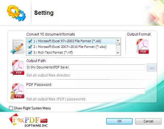 Foxpdf Excel to PDF Converter(ExcelתPDFת)