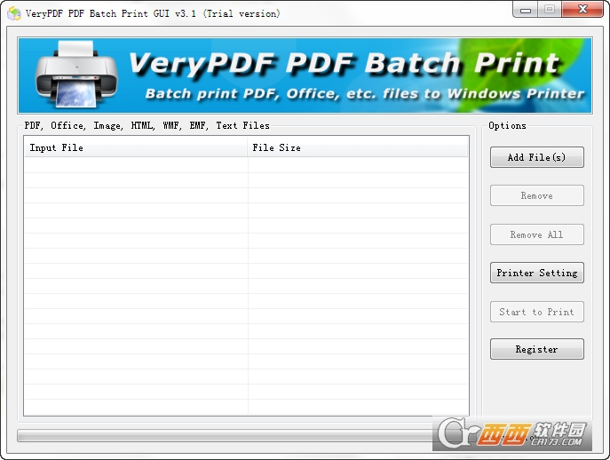 PDFӡGUI(VeryPDF PDF Batch Print)