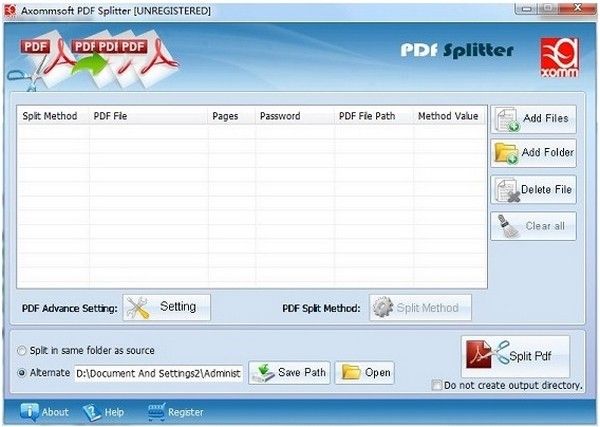 Axommsoft PDF Splitter(PDFָ)