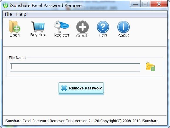 iSunshare Excel Password Remover(Excel)