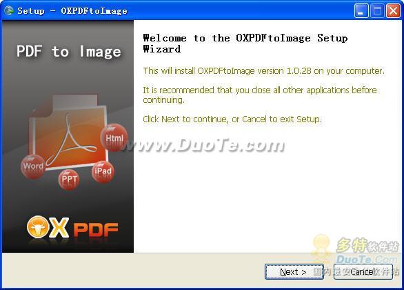 OX PDF to Image Converter