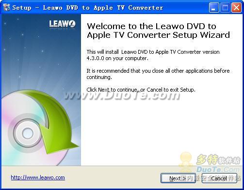 Leawo DVD to Apple TV Converter