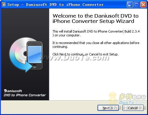 Daniusoft DVD to iPhone Converter