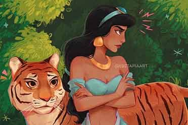 绘师创作“厌世版迪士尼公主”：童话终究只是童话！