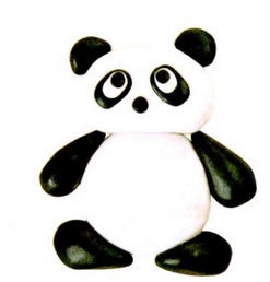 大熊猫橡皮泥怎么捏?