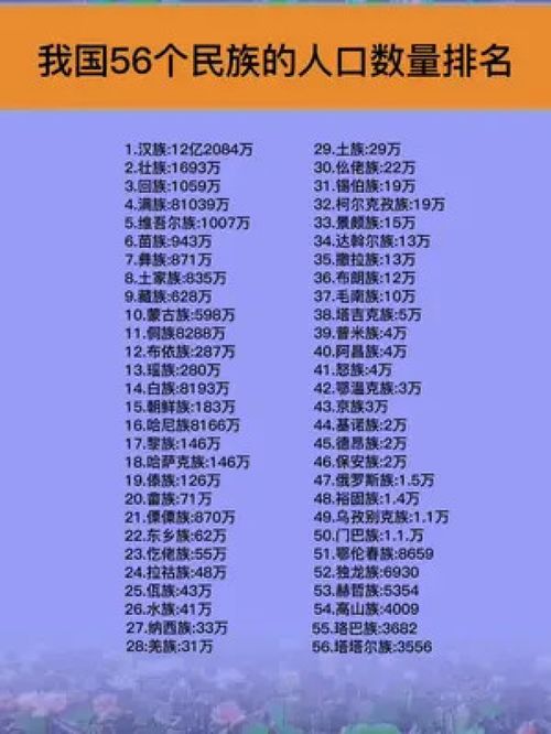 2024年人口最多的少数民族_我国人口最多少数民族:壮族第一,苗族以942.6万第5