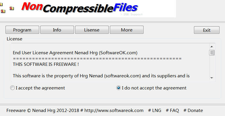 NonCompressibleFiles(ѹļʽ) 