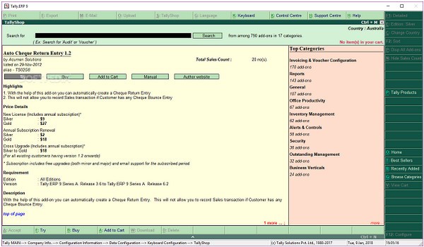 Tally ERP 9(ERP)