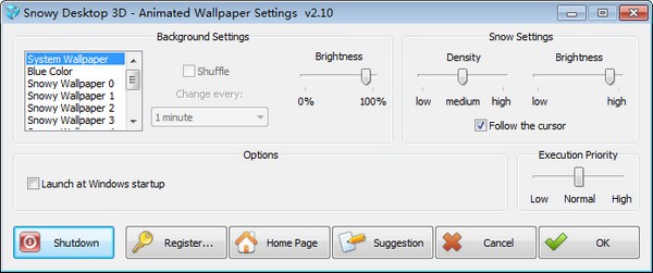 Snowy Desktop 3D(ѩ)