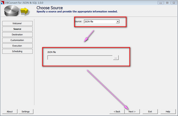 DBConvert for JSON and SQL(ݿļת)
