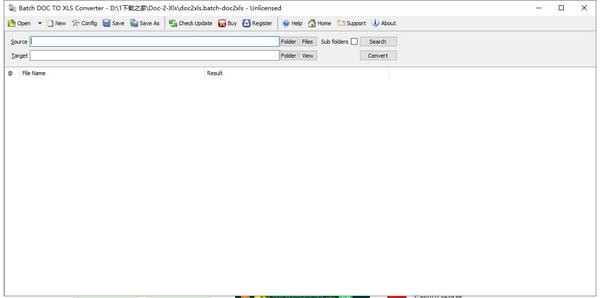 Batch DOC TO XLS Converter(ĵתExcel)