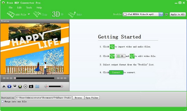 Free MXF Converter(MXFʽת)