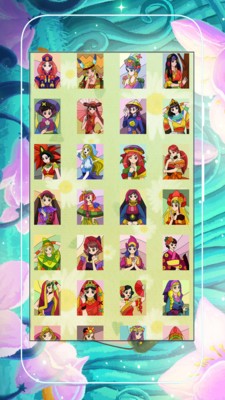 美少女涂色画