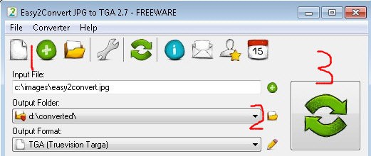 Easy2Convert JPG to TGA(JPGתTGA)