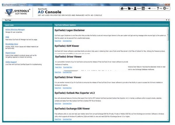 SysTools AD Console(AD)