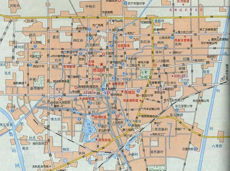 济南实验初中附近地图图片