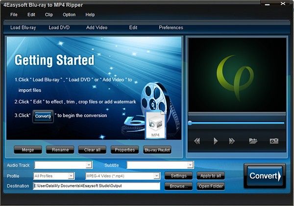 4Easysoft Blu-ray to MP4 Ripper(视频转换工具)