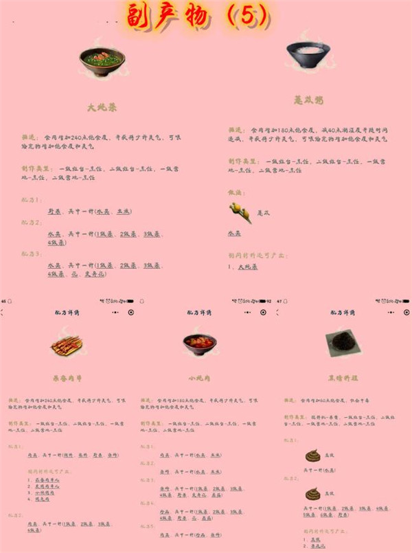 妄想山海炒菜配方图片