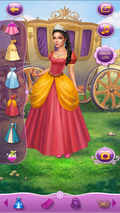 Dress Up Princess Thumbelina