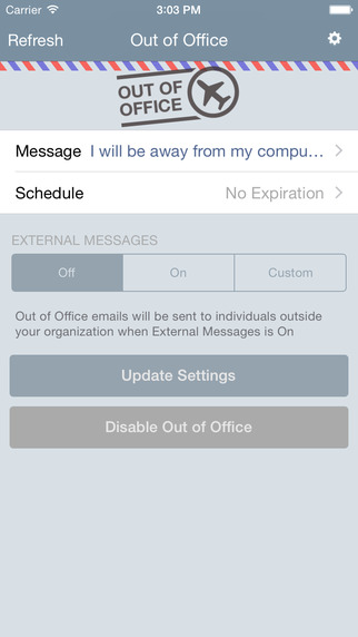 Out of Office for Outlook Exchangeͼ0