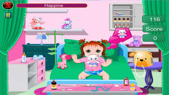 Care Sick Little Baby for Kids Education