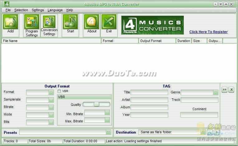 4Musics MP3 to WMA Converter