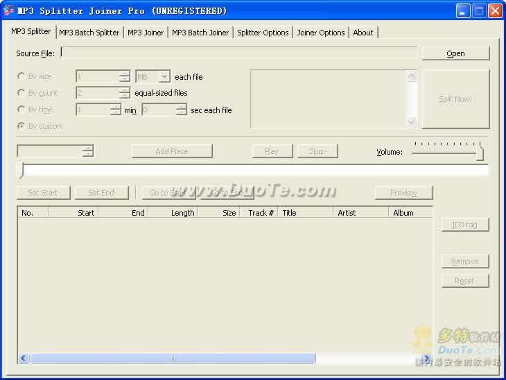 HiFi MP3 Splitter Joiner