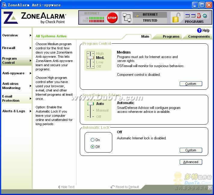 ZoneAlarm Anti-Spyware
