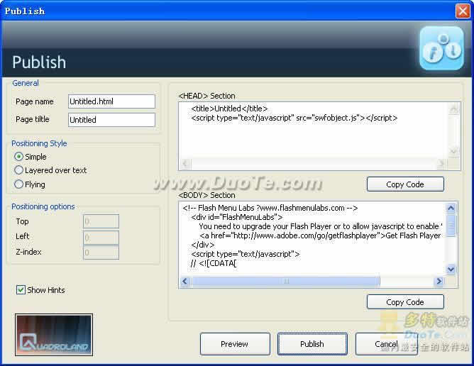 Flash Menu Labs
