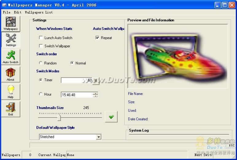 Wallpapers Manager