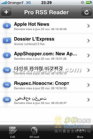 Pro RSS Reader RSSĶ