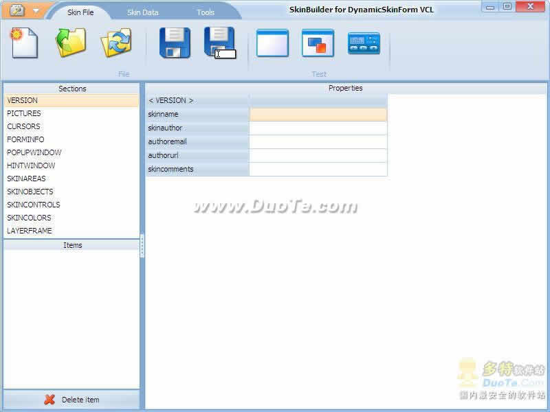 DynamicSkinForm VCL for Delphi 2006