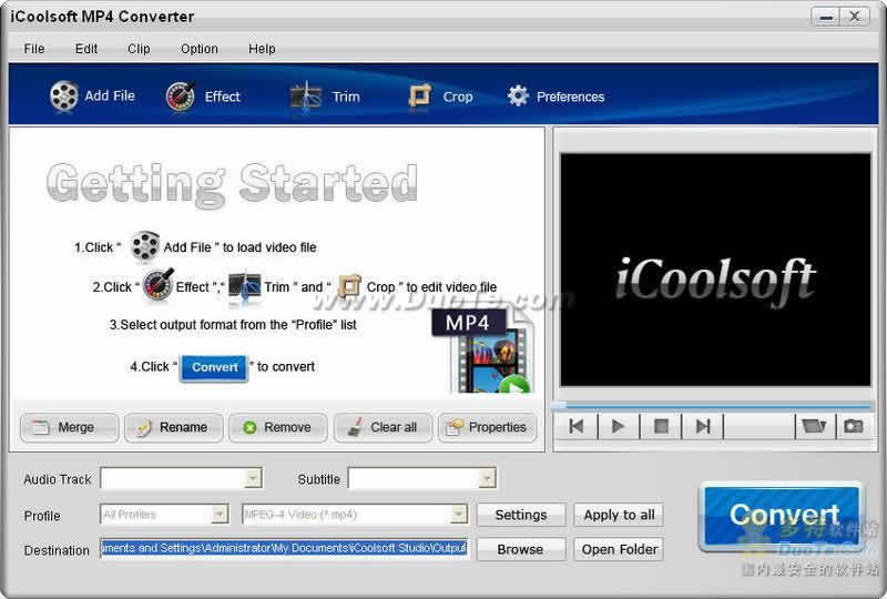 iCoolsoft MP4 Converter