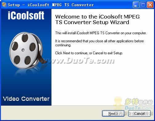 iCoolsoft MPEG TS Converter