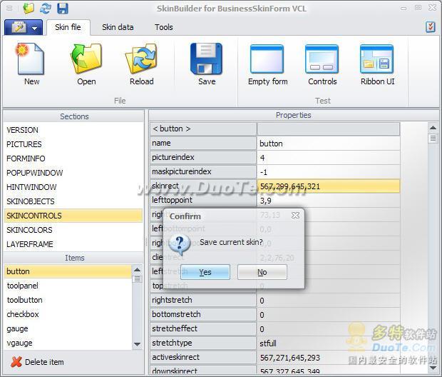 BusinessSkinForm VCL for CB6