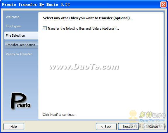 Presto Transfer My Music