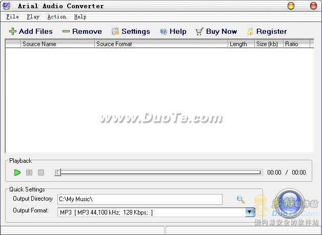 Arial Audio Converter