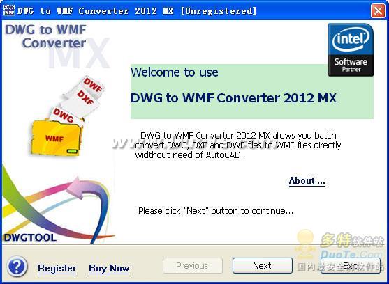 DWG to WMF Converter MX