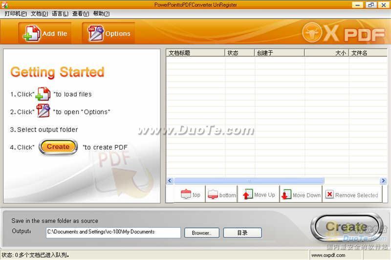 OX PowerPoint to PDF Converter