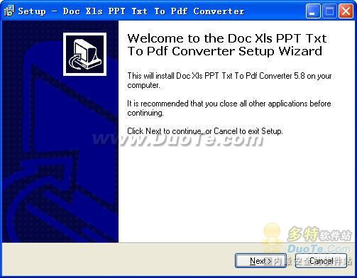 Doc Xls PPT Txt To Pdf Converter