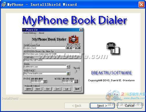 MyPhone Book Dialer