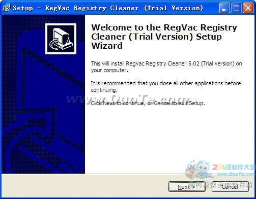 RegVac Registry Cleaner(ע) V5.02.10