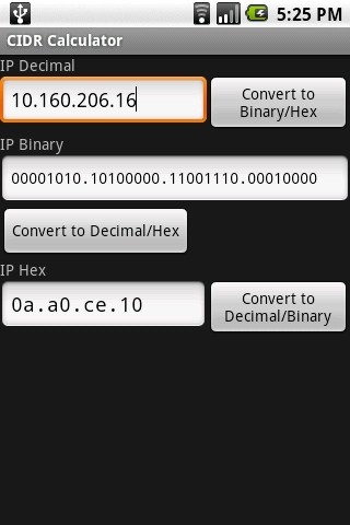 CIDR Calculator
