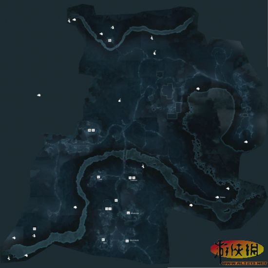 《刺客信条3》地区完整地图及详细狩猎地图介绍