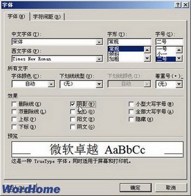 Word2007ӰЧ