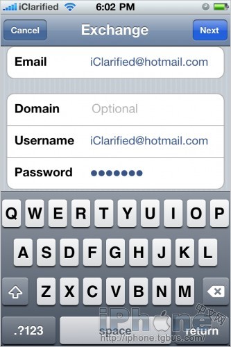 iPhoneշHotmailʼ