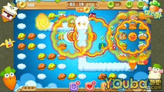 《保卫萝卜2》极地冒险第64关金萝卜图文攻略